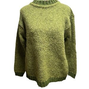 Vintage Rossan Handloomed Ireland Sweater Wool Size Medium